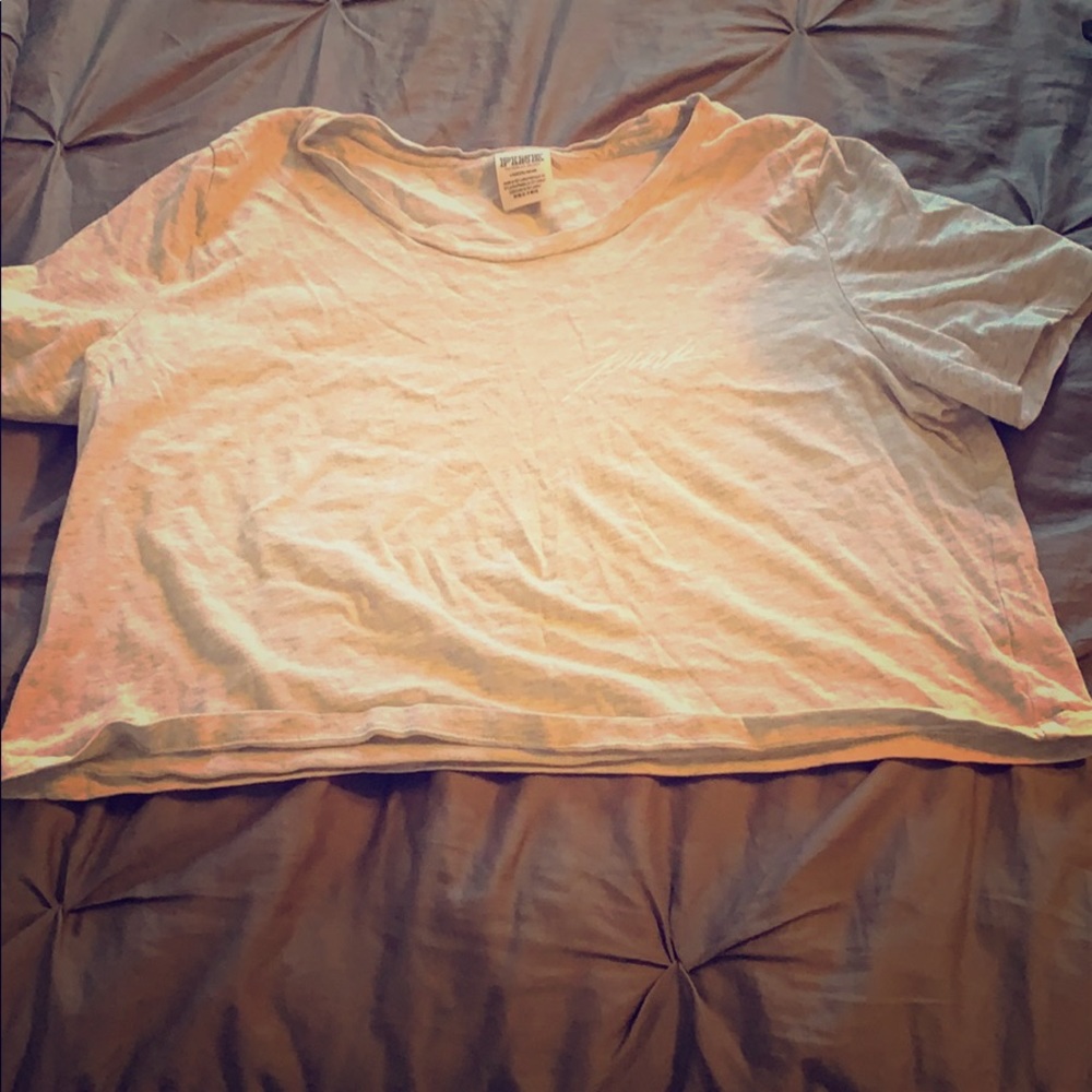 “Pink” crop top tee